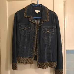 Cold water creek Jean jacket size 12